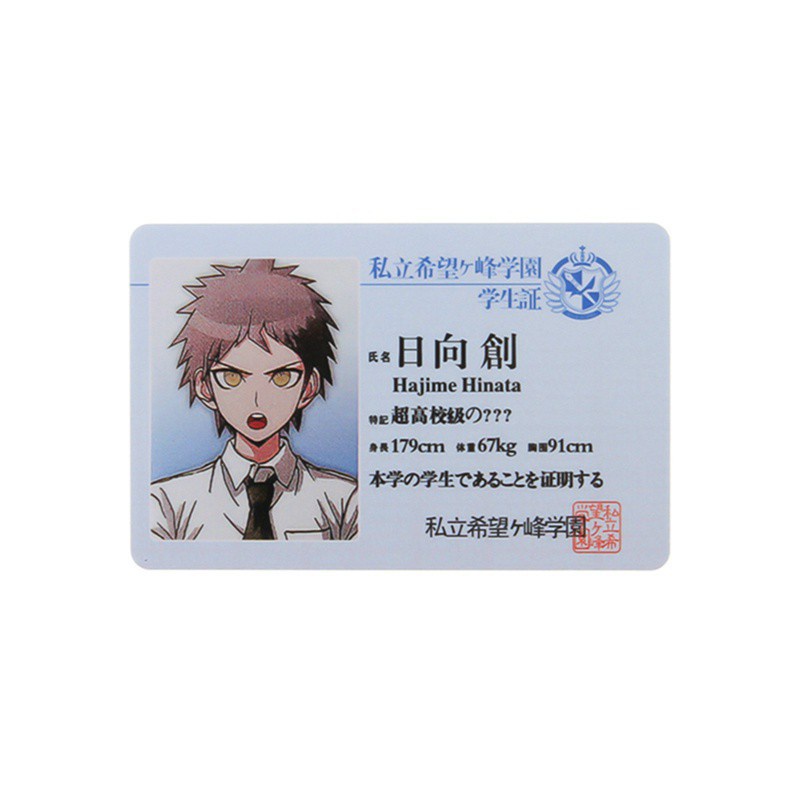 Thẻ Tên Bằng Pvc Họa Tiết Anime Nhật Bản Danganronpa