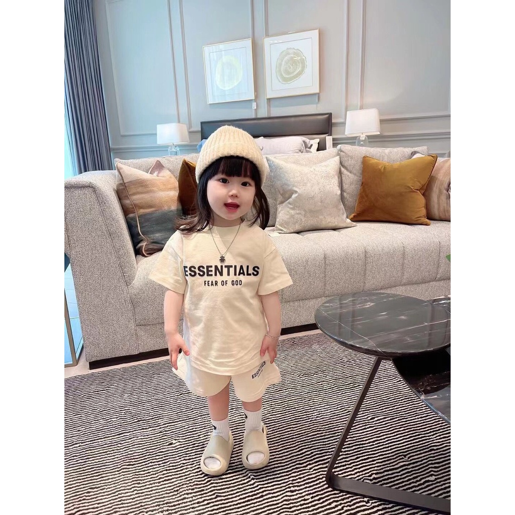 Set Bộ Cộc Tay Thể Thao ESS Vải Cotton Siêu Hot Cho Bé Trai, Bé Gái - Umee kids