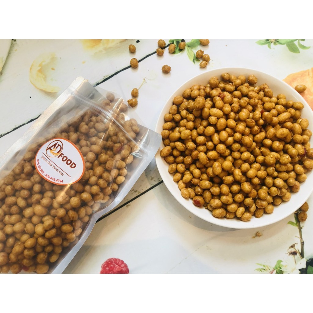 500g đậu phộng da cá sấy bơ tỏi giòn ngon