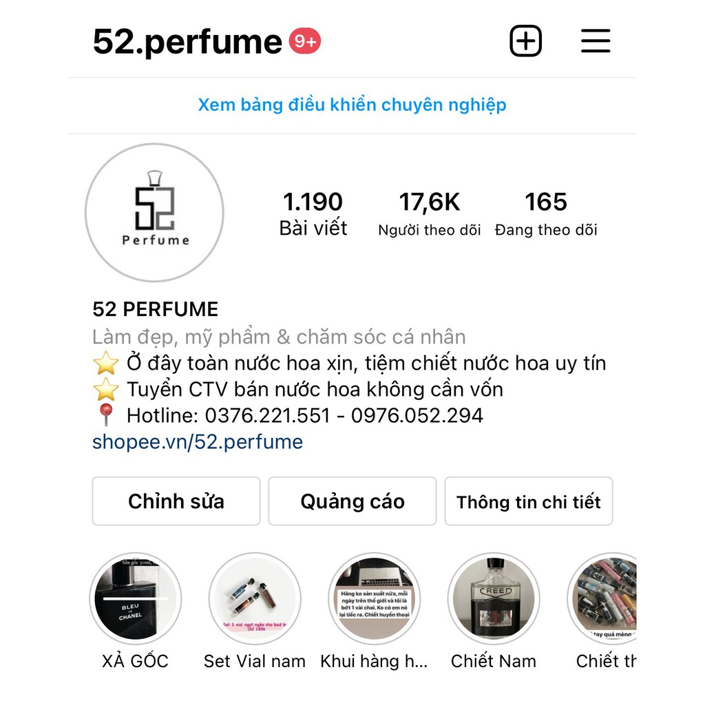 [MẪU THỬ ] Nước hoa nam Aqua Di Gio Profumo (Giò Đen) - 52.Perfume