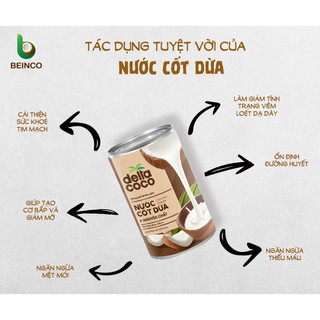 Nước cốt dừa Nguyên chất DELTA COCO 400ml (80%)