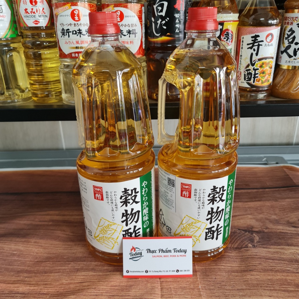 Giấm Nhật Bản Nguyên Chất Yawaraka Sanmi No Kokumotsu Su {Uchibori} 1.8L