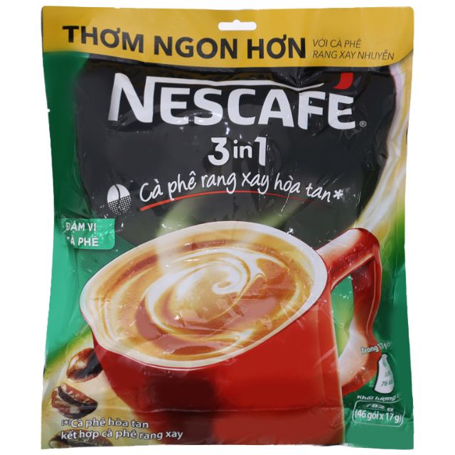 ( TP.HCM) NESCAFE cafe 3 in 1 đậm vị (17g * 46 gói)