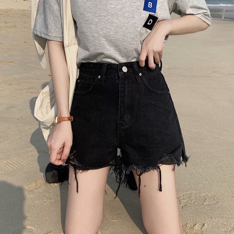 Quần Short Jean Nữ Phong Cách Hàn Quốc