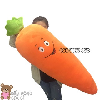 CÀ RỐT GỐI ÔM HÌNH CÀ RỐT SIZE LỚN MẪU MỚI GỐI TRÁI CÂY DỄ THƯƠNG GIÁ RÈ