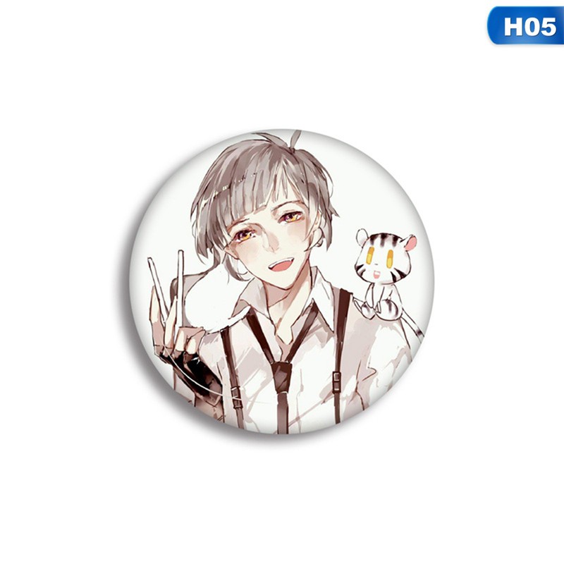 Ghim cài áo in hình các nhân vật truyện tranh Bungo Stray Dogs cho nam nữ