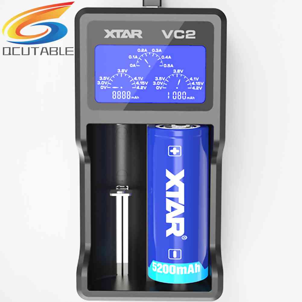 Bộ Sạc Pin Lithium Thông Minh 2 Ngăn XTAR VC2 Màn Hình LCD