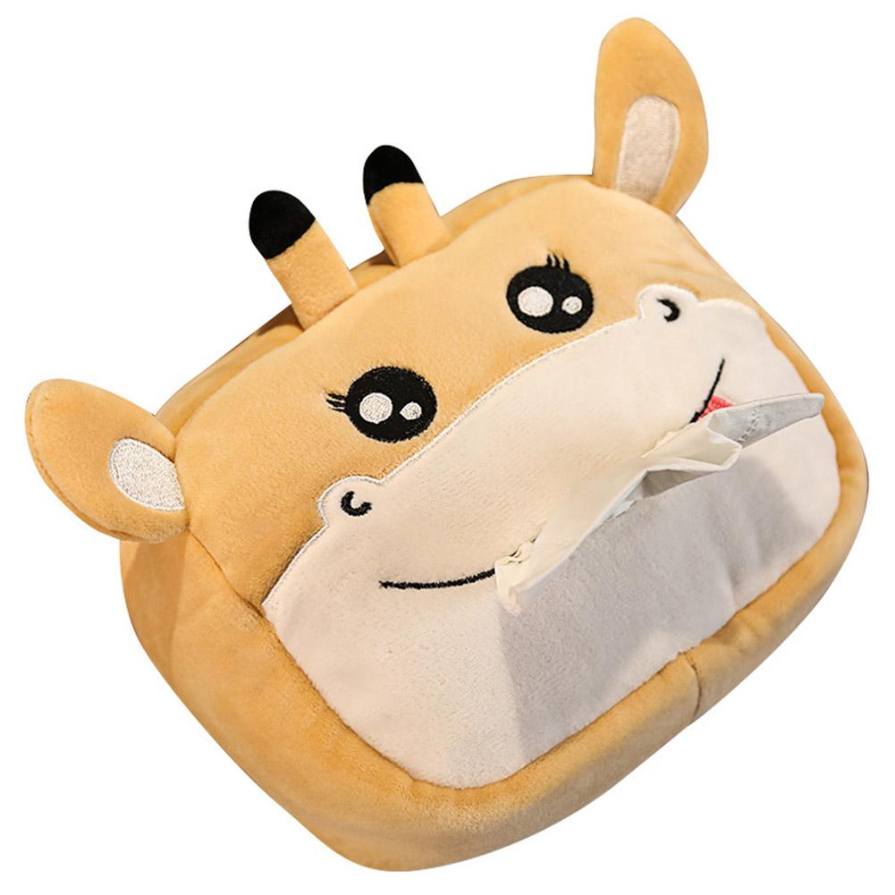 Hộp Đựng Khăn Giấy Hình Thú Nhồi Bông Đáng Yêu Cho Xe Hơi