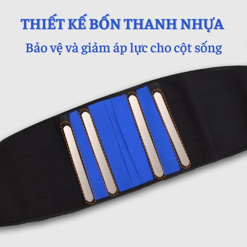 Đai lưng hỗ trợ cột sống, giảm đau lưng và thoái hóa, thích hợp cho tập gym và chơi thể thao