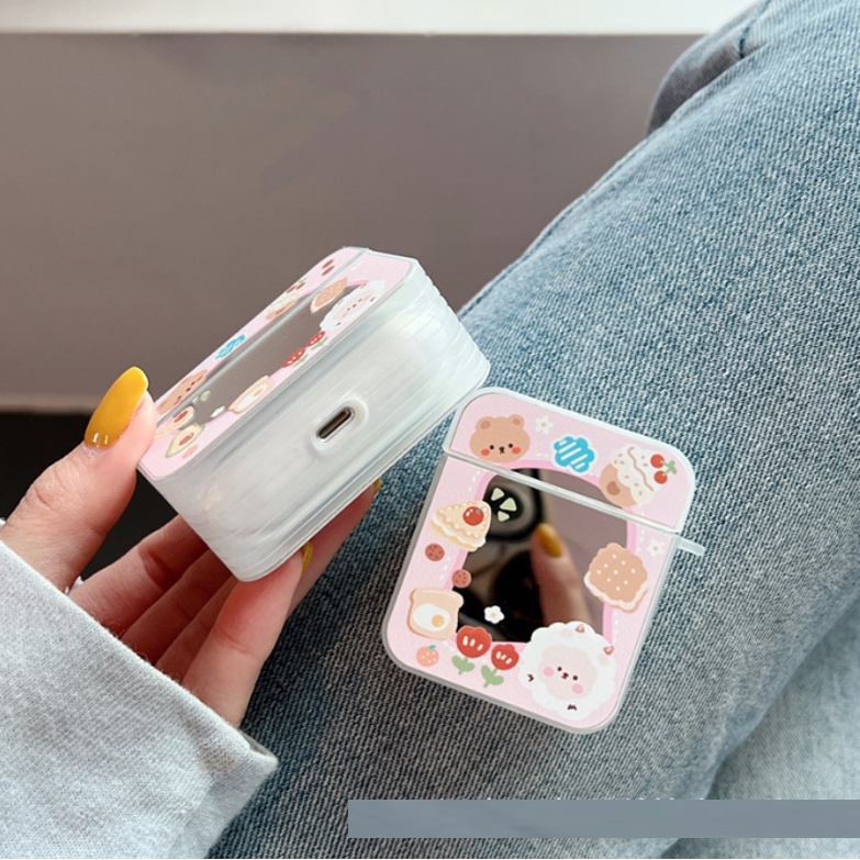 Vỏ bảo vệ bao đựng tai nghe airpod 1/2 - Jerry Case Case Bánh Quy