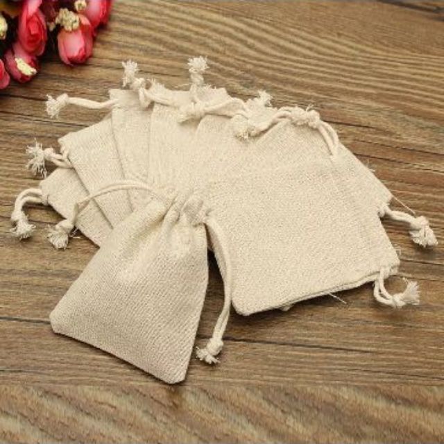 Sỉ TÚI VẢI tiện dụng 8*10cm xinh xắn 😍 (Hàng may xỏ dây trực tiếp trên miệng túi nhé khách)