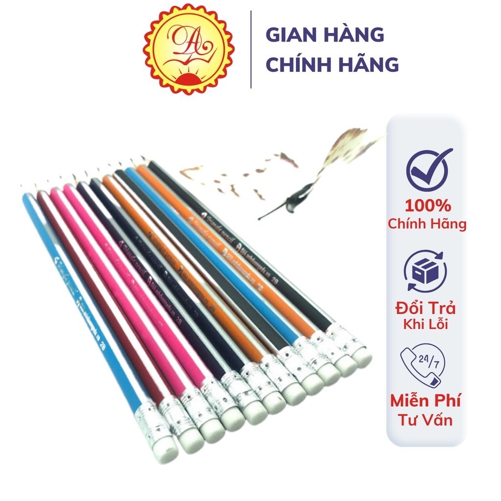 Bút chì tam giác lõi chì 2B Bút mài thầy Ánh cao cấp 064