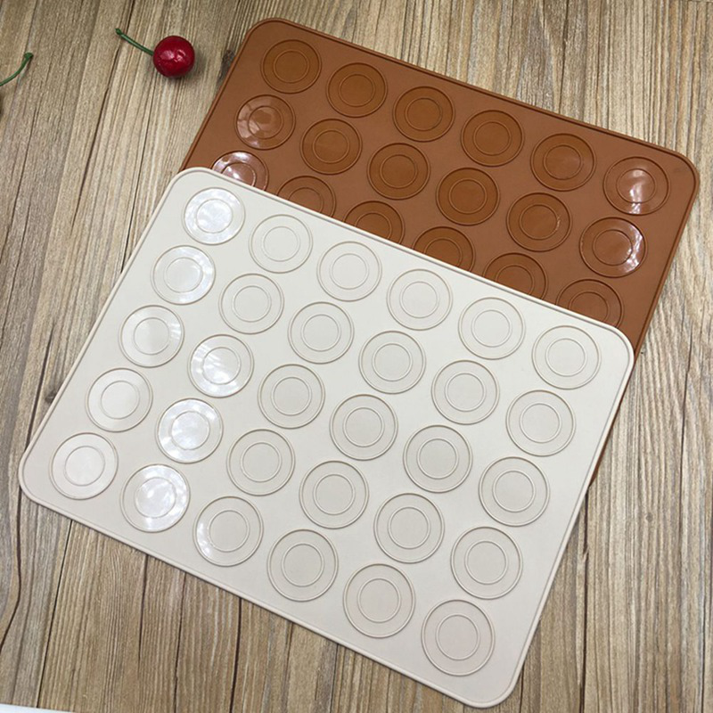 Tấm Silicone Tròn Nướng Bánh Macaron Chịu Nhiệt Cao