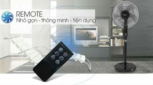 QUẠT CÂY MIDEA FS40-15QR CÓ ĐIỀU KHIỂN