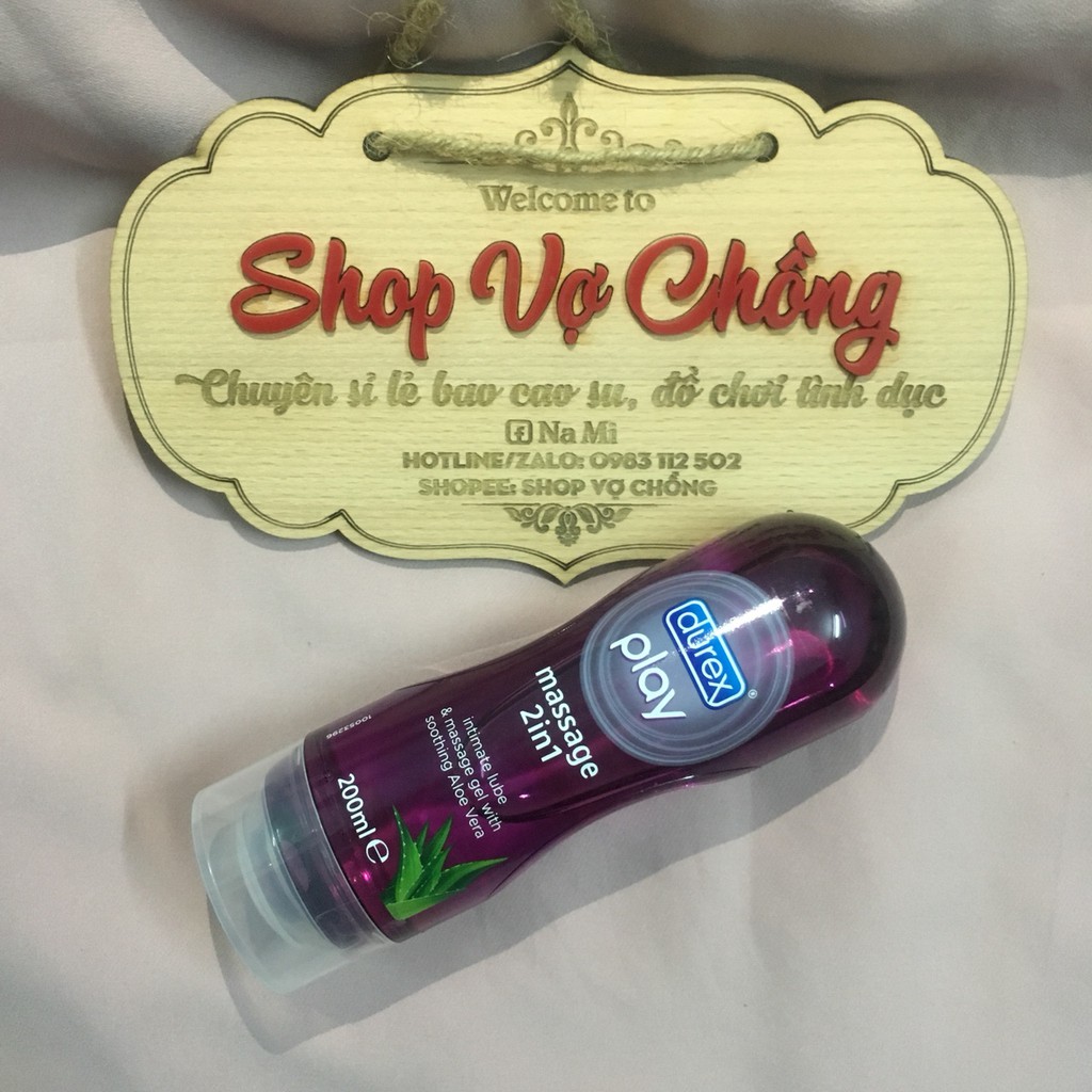 Gel Bôi Trơn Durex Play Massage 2 in 1 200ml