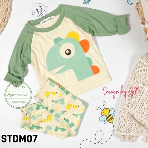 Bộ thun lạnh dài tay cho bé Minky Mom size Đại 130 - 150 từ 19 đến 30kg - STDM