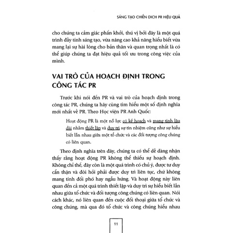 Sách - Sáng Tạo Chiến Dịch Pr Hiệu Quả