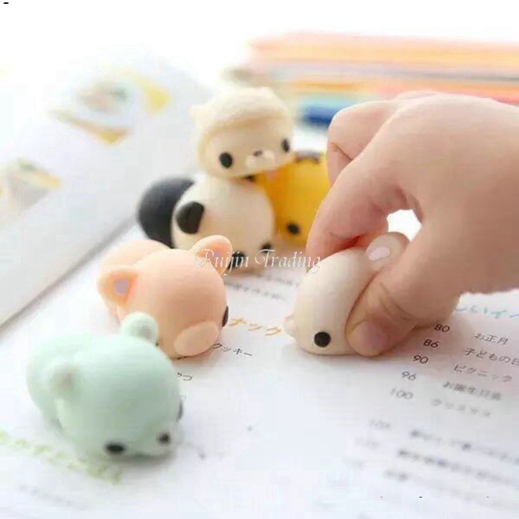Đồ chơi bóp Squishy hình gấu trúc / vịt / cừu / heo / vịt / ngộ nghĩnh