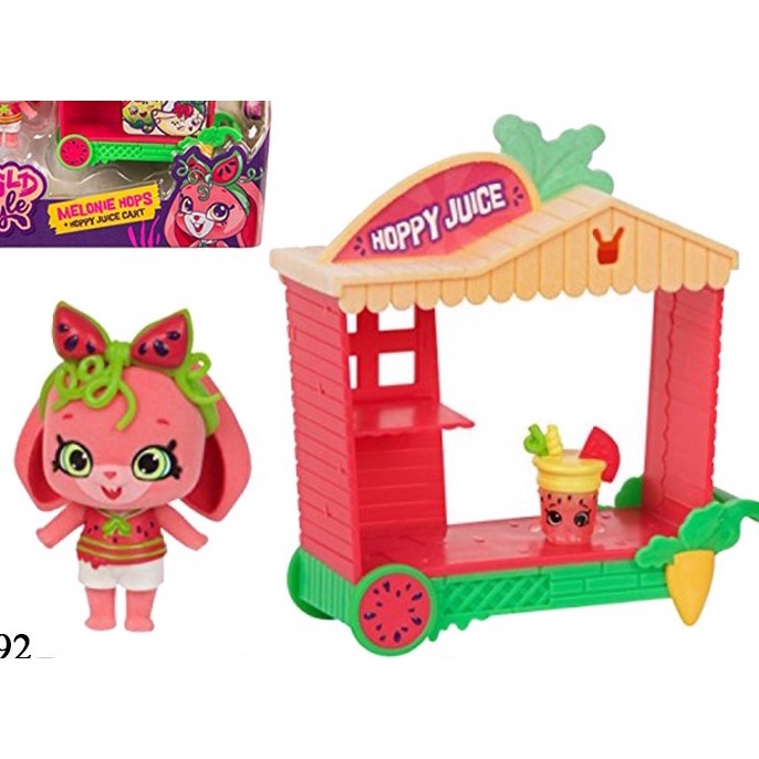 [Sao chép]Đồ chơi mô hình Shopkins WildStyle - Season 9, Melonie Hops và xe trái cây