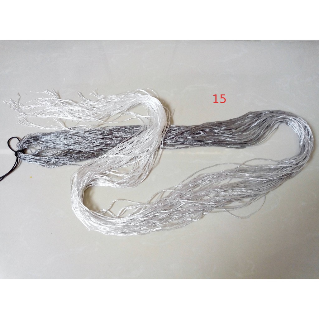 Tép lớn 50m chỉ tơ bóng loang màu