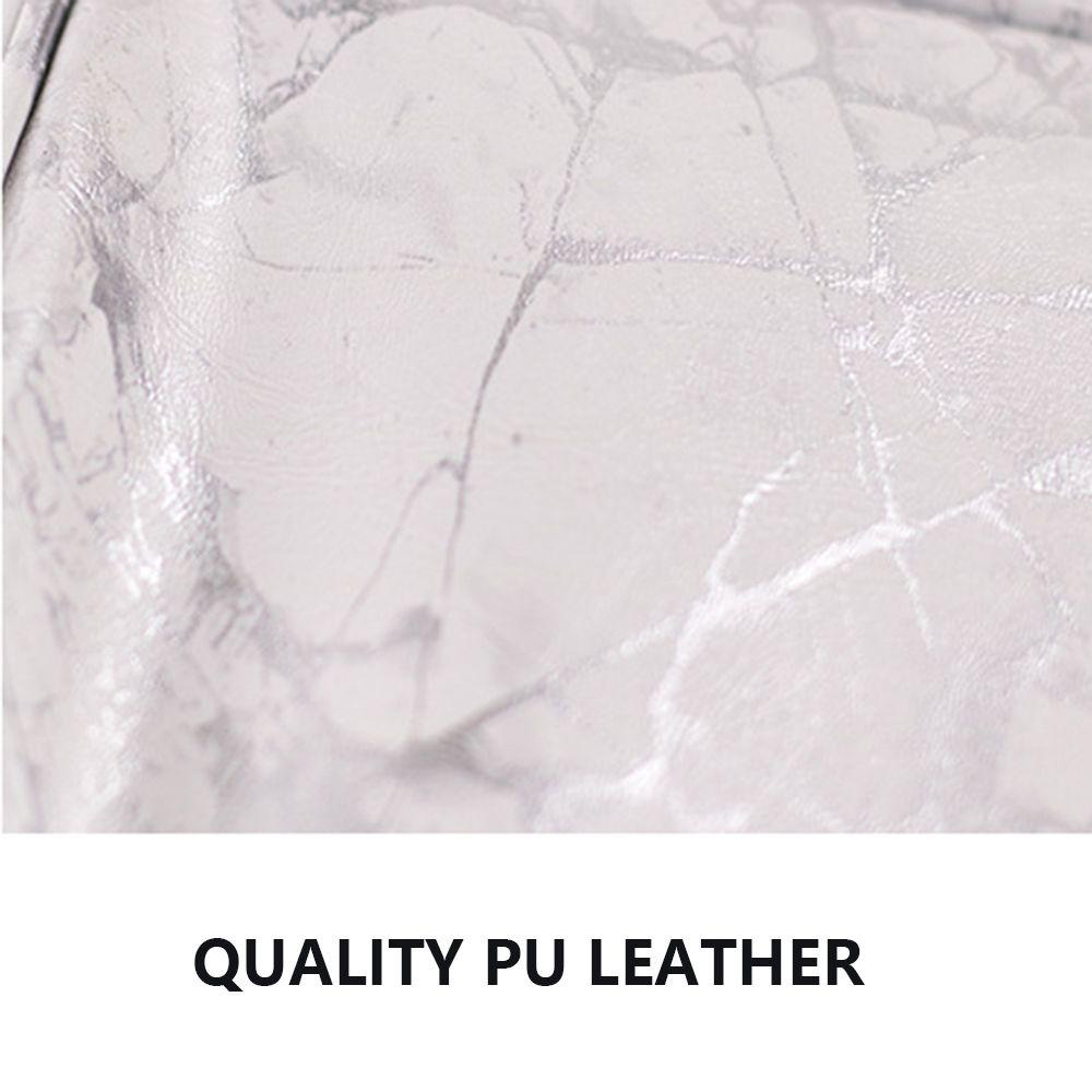 OCEANMAP Túi Đựng Mỹ Phẩm Sức Chứa Lớn Họa Tiết Vân Đá Cẩm Thạch Dành Cho Nữ