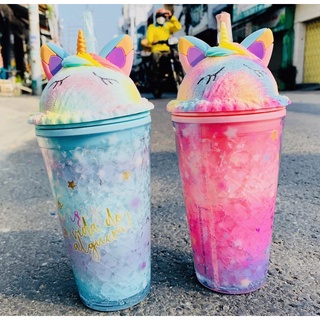 Ly nhựa Unicorn 2 lớp cách nhiệt hot hit