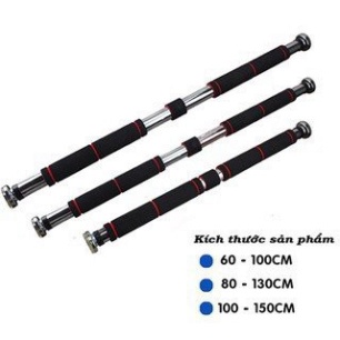 THANH XÀ TẬP ĐƠN GẮN TƯỜNG gắn cửa nhiều cỡ từ 60-130cm- Kích thước tùy chỉnh phù hợp tập gym tại nhà, tăng cơ bắp !