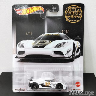 [New] Xe mô hình 1:64 Hot Wheels Premium 2021 Entertainment - Gum Ball 3000 - Koenigsegg Agera R GRL68