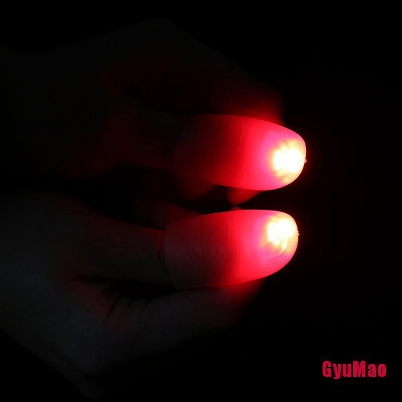 Set 2 Đèn Led Hình Ngón Tay Độc Đáo Dùng Làm Ảo Thuật