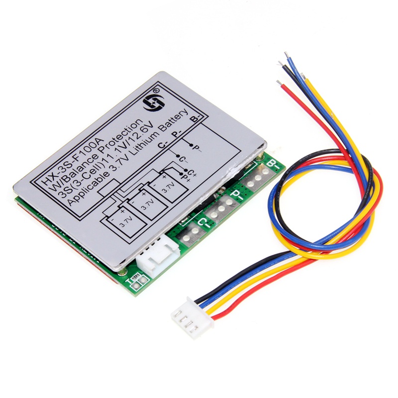 Bảng mạch bảo vệ pin Lithium 3 dây 11.1V 3S 12.6V 100A 12V 100A chất lượng