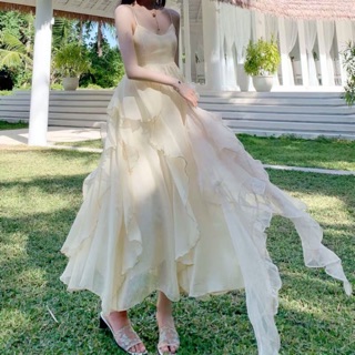 (Sẵn S/L) Đầm hai dây sống ảo / Váy công chúa