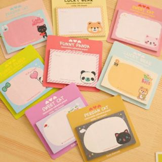 BP-Xấp 4 tệp giấy note tiện ích dễ thương