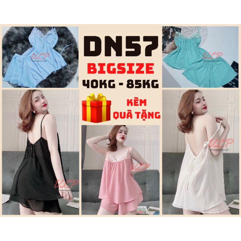 [BIGSIZE_85KG]_DN57_Set 2 Dây Phối Ren Ngực