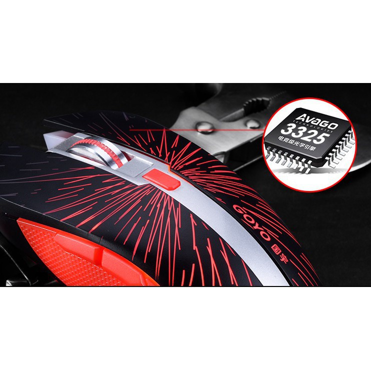 Chuột Đèn Led Đổi Màu GOYO Cực Ngầu Dành Cho Game Thủ 4000DPI liên minh huyền thoại