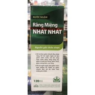 NƯỚC NGẬM RĂNG MIỆNG NHẤT NHẤT - 120ml
