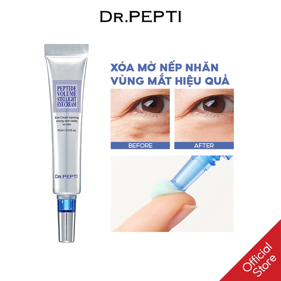 [Mã FMCGMALL giảm 8% đơn từ 250K] Kem dưỡng da vùng mắt TẾ BÀO GỐC Dr.PEPTI PEPTIDE VOLUME STELLIGHT EYECREAM - 15ml