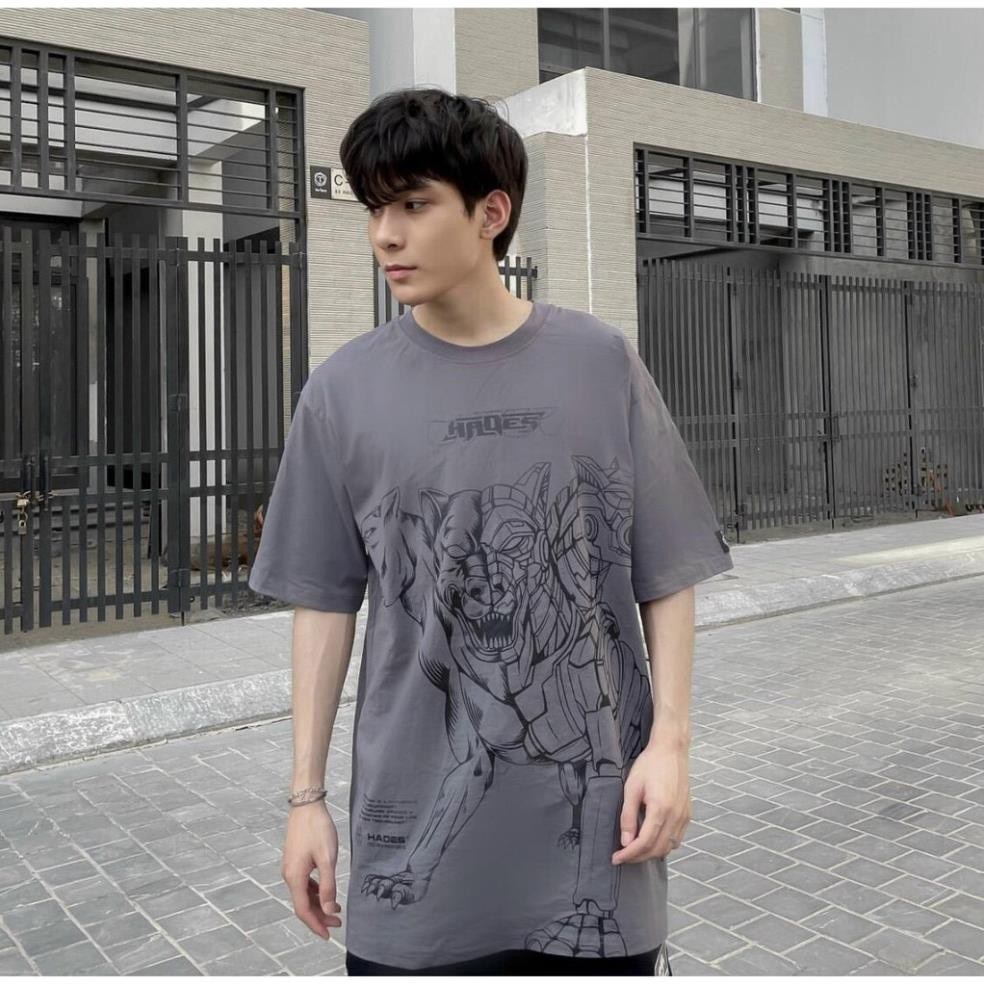 Áo thun Hades Cerberus Tee form rộng unisex nam nữ 40kg-90kg vải cotton dày mịn Thời trang Unisex HCM AL119