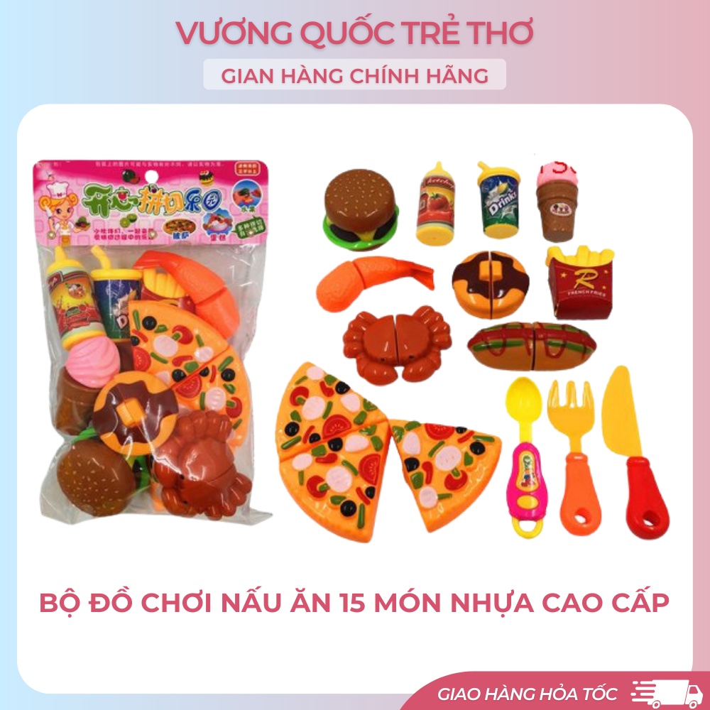 Đồ Chơi Nấu Ăn Inox 304 VuongQuocTreTho, Bộ Đồ Chơi Nấu Ăn 16 - 25 - 32 - 40 Món Cực Xịn Cho Bé Yêu