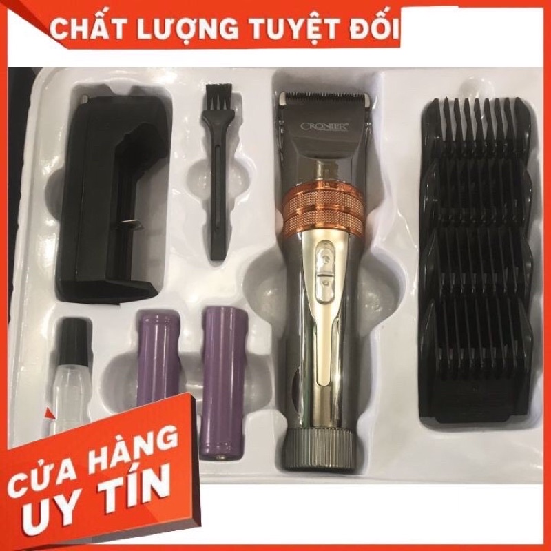 Tông Đơ Cắt Tóc CRONIER Dành Cho Salon và Gia Đình Tiện Lợi Máy Khoẻ Chạy Bền