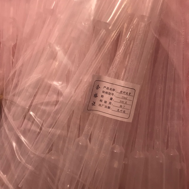 [COMBO] 10 ống hút nhựa artemia 10ml pipet - dụng cụ hút sữa hút dung dịch