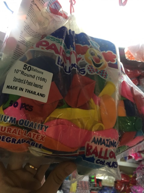 1 gói bong bóng Thái Lan 100 cái nhỏ hoặc 50 cái lớn