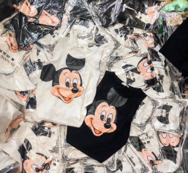 [Mã WARN10 giảm 10k đơn 99k] BÁN SỈ ÁO PHÔNG SÁT NÁCH MICKY 2 MÀU ĐEN TRẮNG | BigBuy360 - bigbuy360.vn