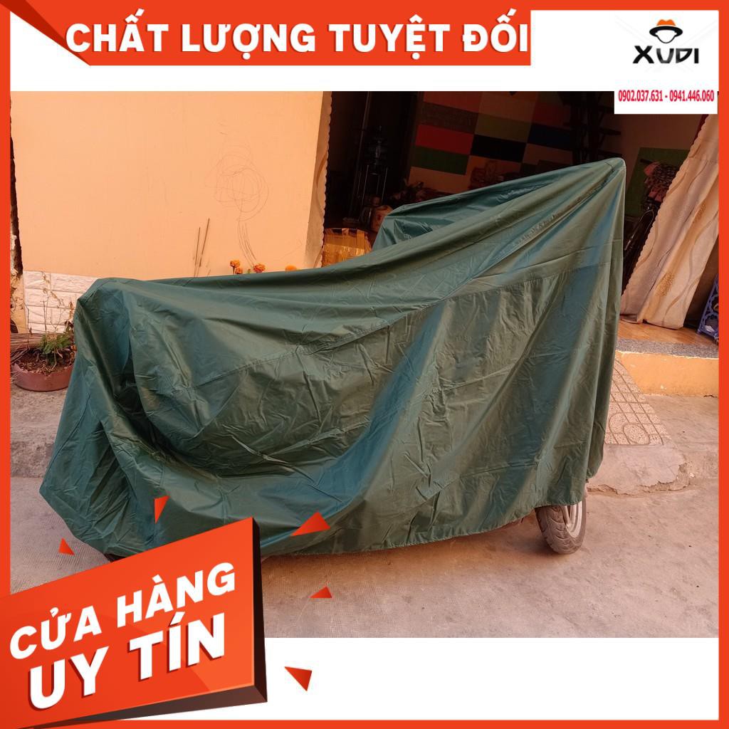 Bạt trùm xe máy vải dù loại siêu dày chất lượng cao, chống mưa chống nắng xe máy, có túi đựng bạt trùm, hàng Việt Nam