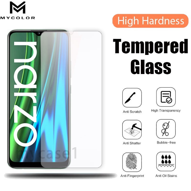 Kính Cường Lực Bảo Vệ Màn Hình Cho  Realme Narzo 50 50i 50A Prime 30 30A 20 20A 10 10A Pro 5G 4G 2022 4G 5G 2022