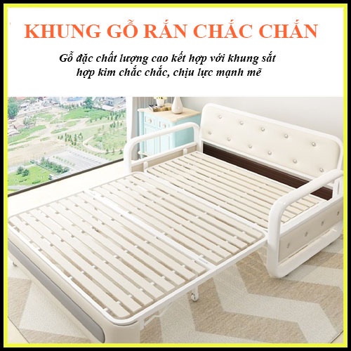 Ghế Giường Đa Năng, Ghế Sofa Giường Thông Minh, Ghế Giường Gấp - Khung Sắt Tĩnh Điện Cao Cấp (tặng kèm 2 gối) | BigBuy360 - bigbuy360.vn