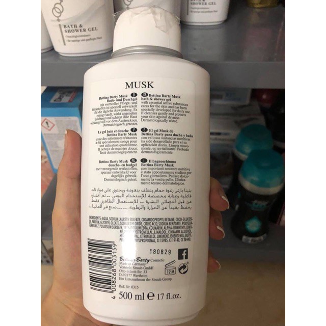 Hàng Chuẩn ĐứcSữa tắm Musk đen hương nước hoa