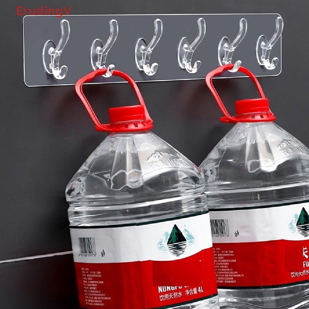 [ErudingV] Móc Treo Đồ Dán Tường Không Để Lại Dấu Vết Trong Suốt [Mới]