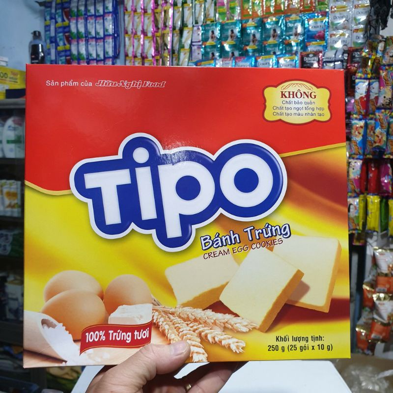 Bánh trứng Tipo hộp hữu nghị 250g
