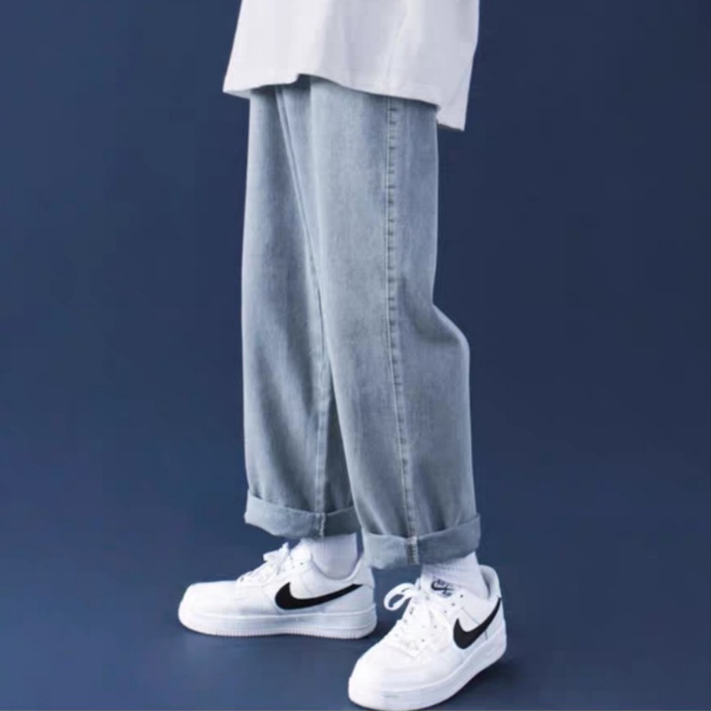 Quần jean Baggy ống xuông, rộng nam, nư TR01 hottrend hàn quốc 2021