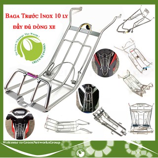 Baga trước Inox 10Ly gắn Wave, Dream, Wave a 2000-2021, Ex , Winner , Si , Fu và nhiều dòng xe khác Greennetworks